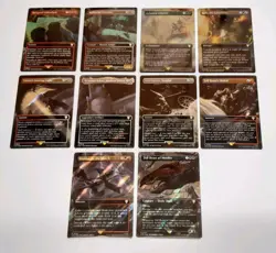 Lord of The Rings MTG LOTR Various Surge Foil Scene Cards x 10 - Image 1