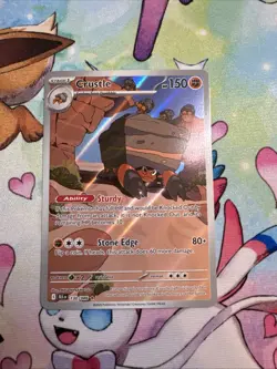 Pokemon TCG Crustle Holo Card 186/182 Sv10: Destined Rivals NM/M - Image 1