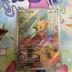 Pokemon TCG Lillipup Card 154/086 Illustration Rare, Sv: White Flare NM/M - Image 1