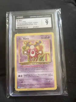 2023 Pokemon Trading Card Classic Game Mr. Mime 013/034 Holo Graded CGC 9 Mint - Image 1