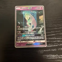 Pokemon Mewtwo GX TCG Shining Legends Holo Card 78/73 Secret Rare mp - Image 1
