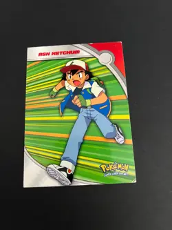 Topps Ash Ketchum HV1 Trading Cards Pokemon Animation Edition Blue Logo - Image 2