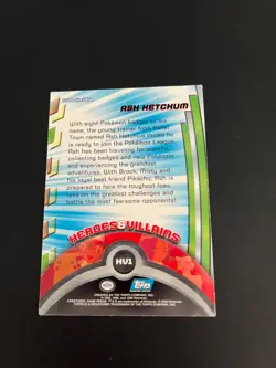 Topps Ash Ketchum HV1 Trading Cards Pokemon Animation Edition Blue Logo - Image 4