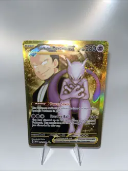 Pokemon TCG Team Rockets Mewtwo EX Double Rare Card 081/182 Destined Rivals - Image 1