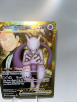 Pokemon TCG Team Rockets Mewtwo EX Double Rare Card 081/182 Destined Rivals - Image 2