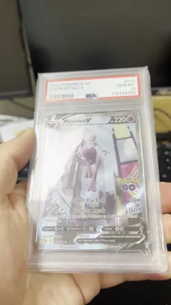 Mewtwo V - PSA 10 - 072/078 Pokemon GO Full Art Alt Art FA 2022 Pokemon Card - Image 2