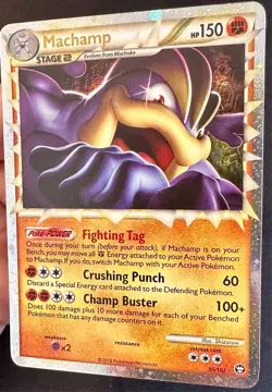 Machamp Prime 95/102 HGSS 2010 Triumphant Pokemon Card TCG Nintendo Holo Rare Nm - Image 4