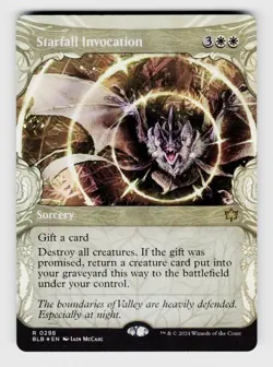 Bloomburrow, Starfall Invocation, FOIL, (Showcase) 298 Sorcery R - Image 1