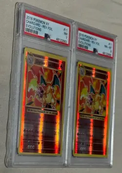2016 Pokemon XY Evolution Charizard Reverse Holo Foil 11/108 Graded BGS 7 AND 8 - Image 1