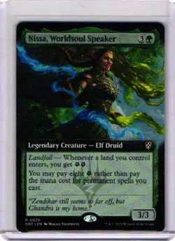MTG Nissa, Worldsoul Speaker (29/204) Aetherdrift Commander NM - Image 1