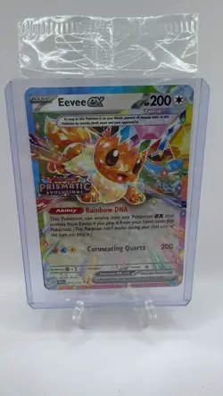 Pokemon TCG Eevee ex 075/131 Prismatic Evolutions Sealed STAMPED Promo NM/M - Image 1