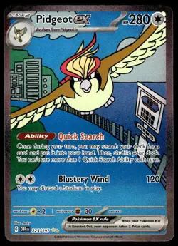 Pokemon TCG Obsidian Flames #225/197 Pidgeot EX NM - Image 1