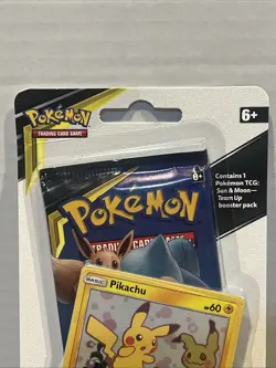 Pokemon TCG Pikachu SM162 Team Up Holo Blister NM/Mint Condition Sealed Mimikyu - Image 2