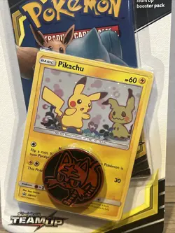 Pokemon TCG Pikachu SM162 Team Up Holo Blister NM/Mint Condition Sealed Mimikyu - Image 4