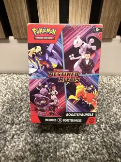 Pokemon TCG Destined Rivals Booster Bundle 6 Packs New Factory Sealed - Image 1