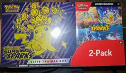 Pokemon Surging Sparks Elite Trainer Box + Booster Bundle, 2-pack ~ Costco Set - Image 1