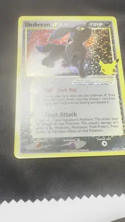 Pokemon Umbreon Gold Star 17/17 Celebrations Classic Collection NM - Image 2