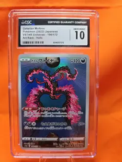 Galarian Moltres 2022 Pokemon Japanese VSTAR Universe 190/172 CGC Gem Mint 10 - Image 1