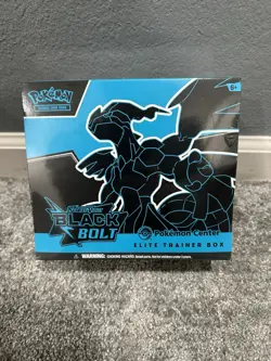 Pokemon Center Exclusive S&V Black Bolt ETB Elite Trainer Box New (Small Tear) - Image 1