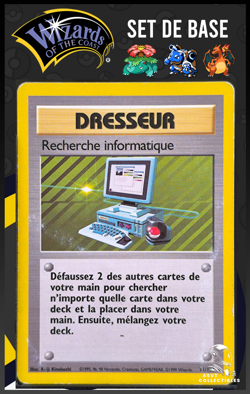 Carte Pokemon Recherche Informatique 71/102 Rare Set De Base Wizards FR - Image 1
