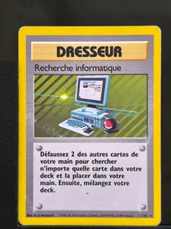 Carte Pokemon Recherche Informatique 71/102 Rare Set De Base Wizards FR - Image 2