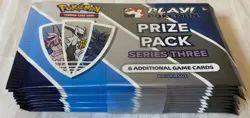2023 POKEMON PLAY! PRIZE PACK SERIES 3 THREE SEALED BOOSTER PACK BUNDLE OF 10 E - Image 1