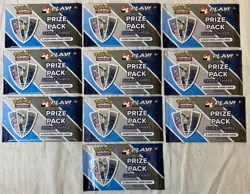 2023 POKEMON PLAY! PRIZE PACK SERIES 3 THREE SEALED BOOSTER PACK BUNDLE OF 10 E - Image 2