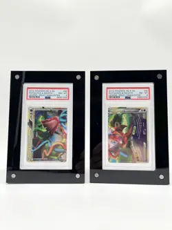 POKEMON HGSS UNDAUNTED RAYQUAZA & DEOXYS LEGEND #89 #90 HOLO PSA 8 NM-MT ENG - Image 3