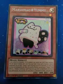 Yugioh Marshmao☆Yummy DOOD-EN024 Secret Rare 1st Edition - Image 1