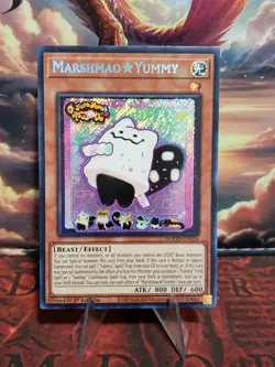 Yu-Gi-Oh! TCG Marshmao Yummy Secret Rare DOOD-EN024 1st Edition Near Mint - Image 1