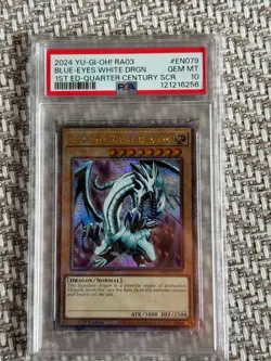 [PSA10] 2024 Yu-Gi-Oh! ENGLISH RA03-EN079 BLUE-EYES WHITE DRGN. 1ST ED. 25TH SCR - Image 1