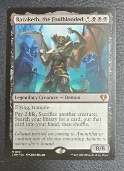 Razaketh, the Foulblooded Commander Masters Regular MTG NM Magic Card - Image 1