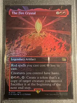 The Fire Crystal - Final Fantasy MtG Borderless Foil Card #0337 PSA 10 GEM MINT! - Image 3