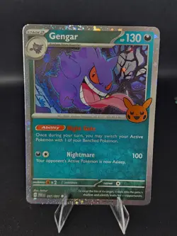 Gengar Cosmos Holo Card 057/091 PAF 2024 Trick or Trade Rare - Image 1