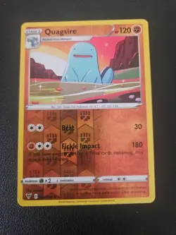 Pokemon TCG SWSH Vivid Voltage Set Card Rare Reverse Holo - Quagsire 084/185 - Image 1