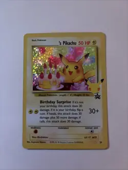 Pokemon TCG Birthday Pikachu Trading Card #24 Celebrations Classic Collection - Image 1