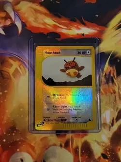 Pokemon TCG Card English e-Series Skyridge Hoothoot 65/144 Reverse Holo - Image 1