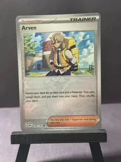 Arven 186/197 RH Pokemon TCG Scarlet Violet Obsidian Flames Reverse Holo - Image 1