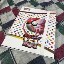 Lightly Used Pokemon Scarlet And Violet 151 Mew Binder Holds 360 Cards - Image 2