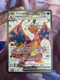 Pokemon Charizard ex 056 Sv: Scarlet & Violet Black Star Promo Card Holo NM/M - Image 1