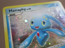 MANAPHY HOLO POKEMON CARD MAJESTIC DAWN 8/100 W/ SWIRL LIGHTLY PLAYED EX+ - Image 2