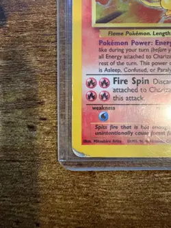 1999 Vintage Charizard Base Set Holo 4/102 Heavily Played Pokemon Card - Image 3