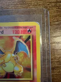 1999 Vintage Charizard Base Set Holo 4/102 Heavily Played Pokemon Card - Image 4