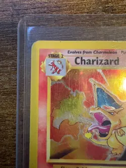 1999 Vintage Charizard Base Set Holo 4/102 Heavily Played Pokemon Card - Image 5