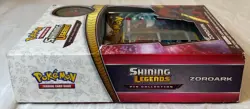 2017 POKEMON SUN & MOON SHINING LEGENDS PIN COLLECTION W/ ZOROARK PIN & PROMO A - Image 5