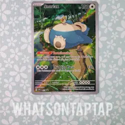 Pokemon Card Snorlax 051 Black Star Promo Scarlet Violet Pokemon 151 LP - Image 1