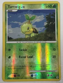 Turtwig 103/130 | Diamond and Pearl | Reverse Holo | Heavily Played Pokemon Card - Image 1