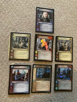 Lotr tcg 7 LP+ FOIL cards lot from various sets: Theoden, Elite Rider, more - Image 1