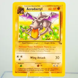 Pokemon TCG - Aerodactyl 16/62 - Rare Unlimited - Fossil Unlimited VINTAGE LP/NM - Image 1