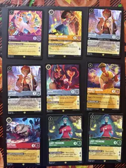 Lorcana Legendary Card Lot - All Non Foil - Mickey Inspirational Warrior - Image 1